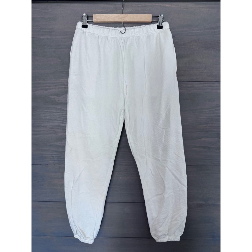 SET Active Staple Old School Sweatpants Cream Off White Midweight Joggers S